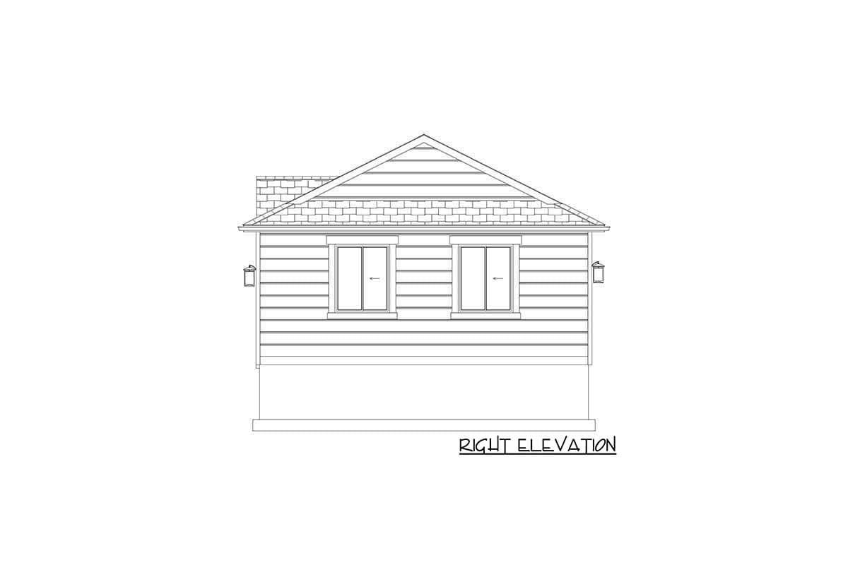 Plan 61281UT: Detached 2-car Garage with Home Office - Image #11 - Traditional