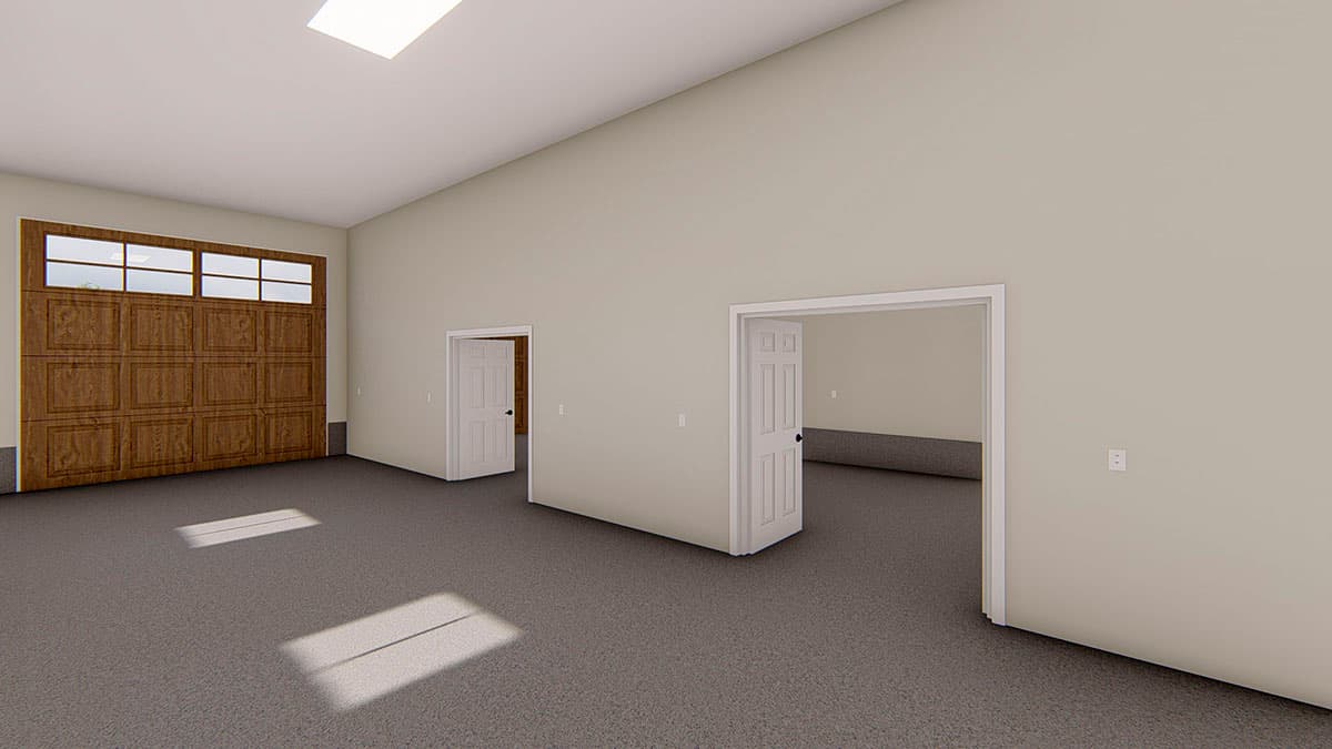 Plan 61284UT: Side-by-side RV Garage with Dedicated Storage Room - Image #4