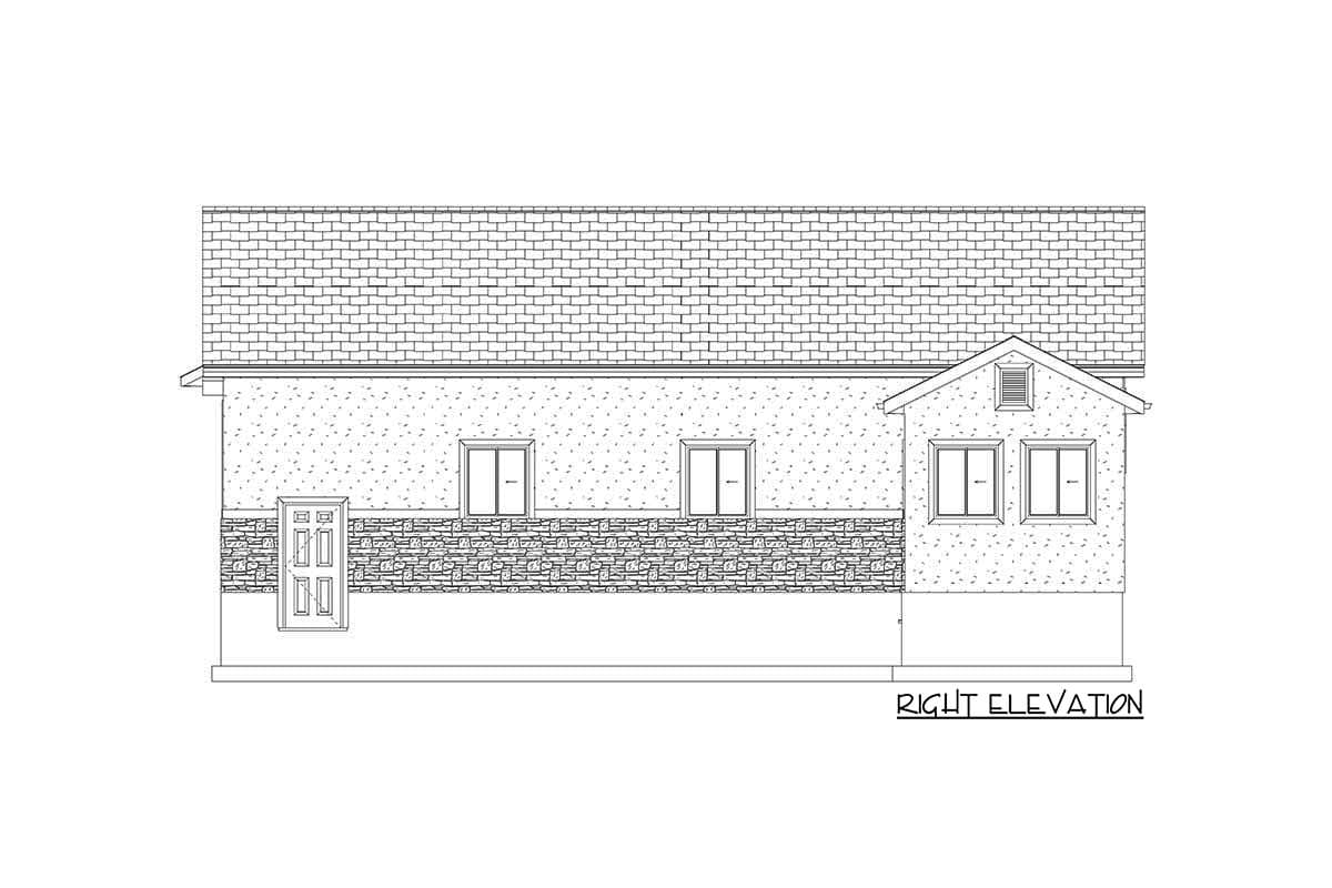 Plan 61284UT: Side-by-side RV Garage with Dedicated Storage Room - Image #8