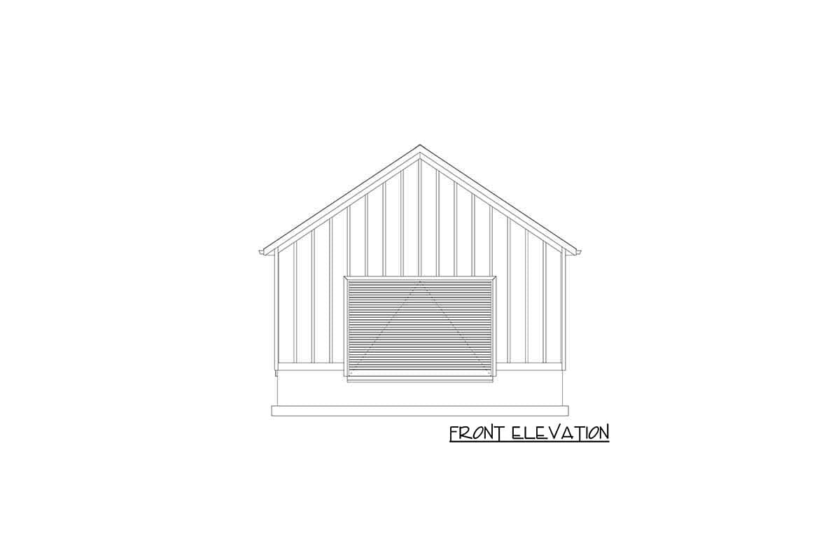 Plan 61285UT: 48-foot Deep 2-car Garage with Bathroom - Image #8 - Traditional