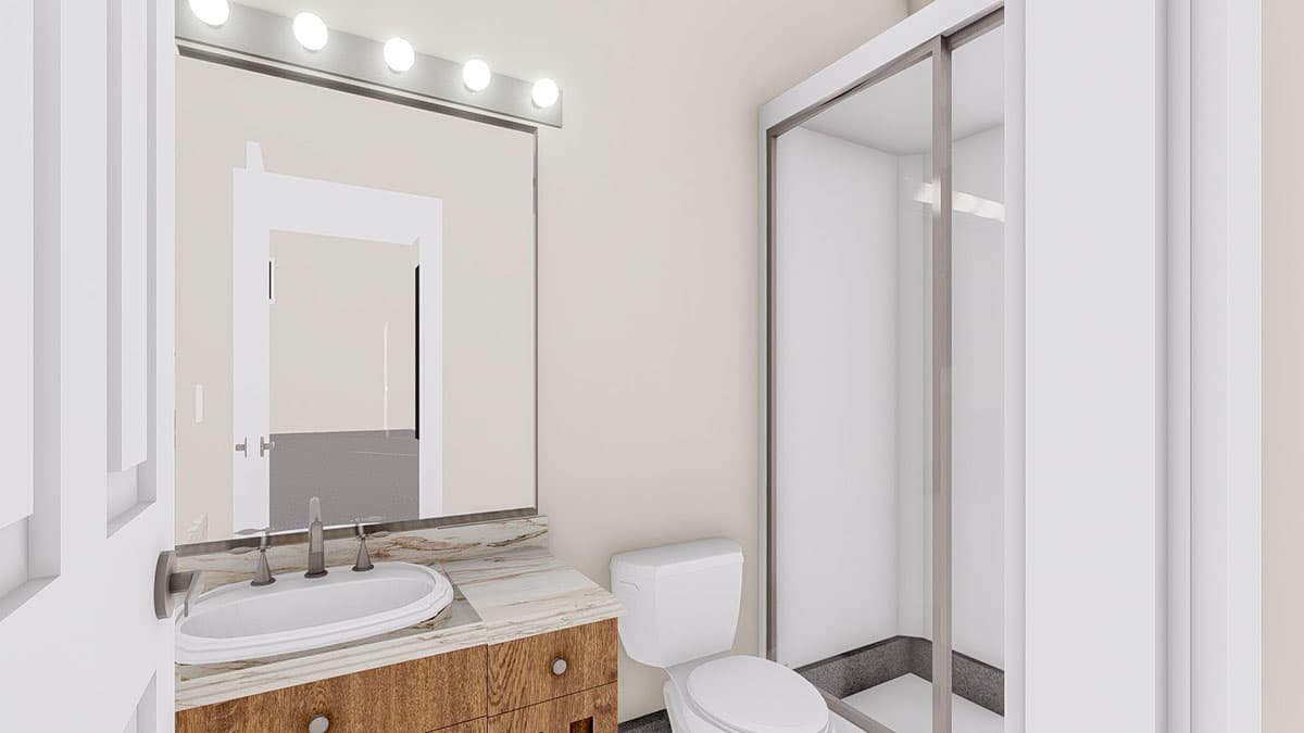 Plan 61286UT: 3000 Sq Ft 6-Car Garage with Front and Side Access - Image #7 - Country, Rustic