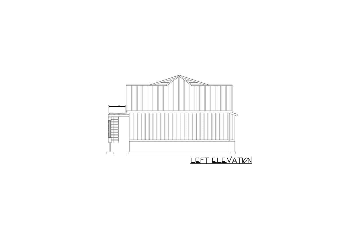 Plan 61288UT: 6-Car Garage with Bonus Space Bridging Matching 3-Car Components Together - Image #8 - Country, Craftsman, New American