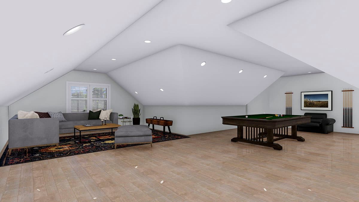 Plan 61288UT: 6-Car Garage with Bonus Space Bridging Matching 3-Car Components Together - Image #6 - Country, Craftsman, New American