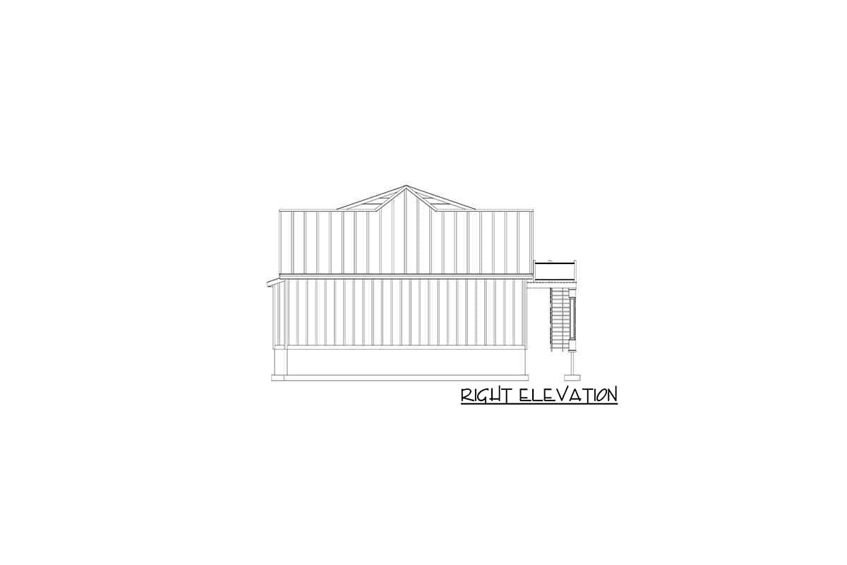 Plan 61288UT: 6-Car Garage with Bonus Space Bridging Matching 3-Car Components Together - Image #10 - Country, Craftsman, New American