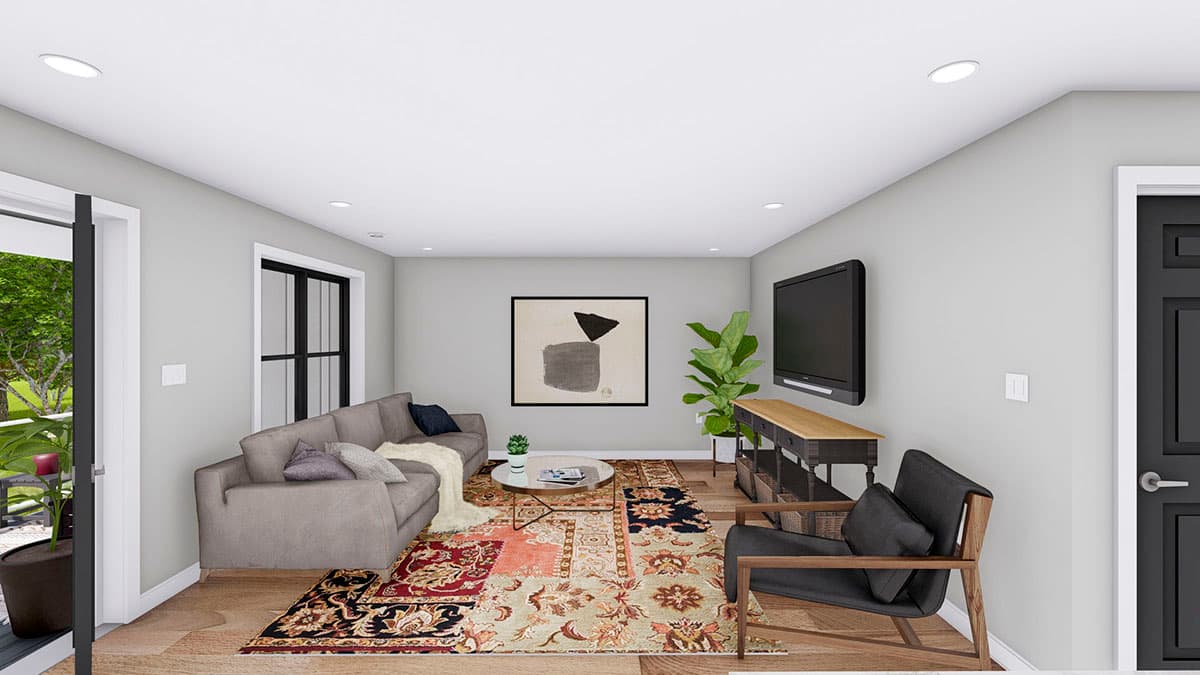 Plan 61289UT: New American RV Garage Apartment with Upstairs Deck - Image #6 - Carriage, Mountain, New American