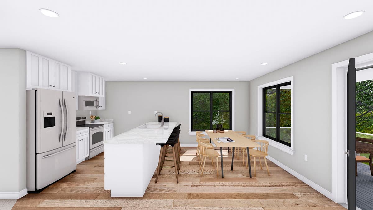 Plan 61289UT: New American RV Garage Apartment with Upstairs Deck - Image #7 - Carriage, Mountain, New American