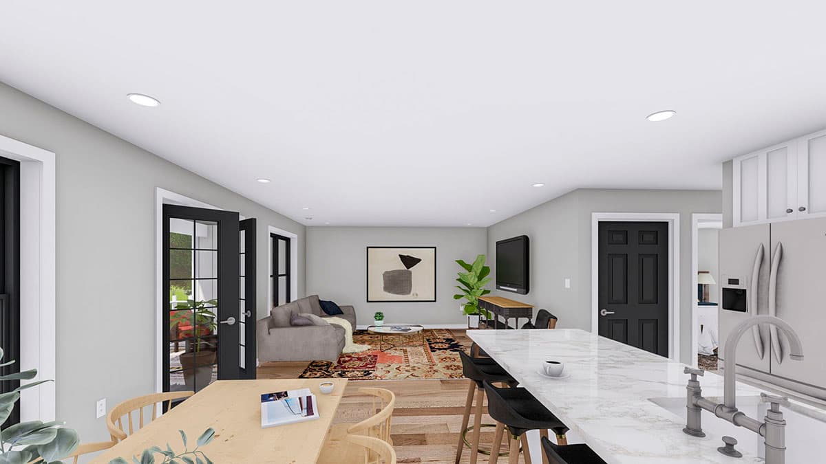 Plan 61289UT: New American RV Garage Apartment with Upstairs Deck - Image #9 - Carriage, Mountain, New American