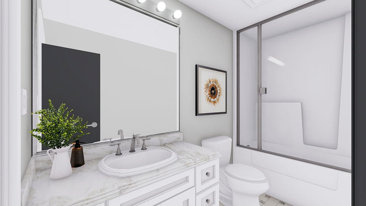 Plan 61289UT: New American RV Garage Apartment with Upstairs Deck - Image #11 - Carriage, Mountain, New American