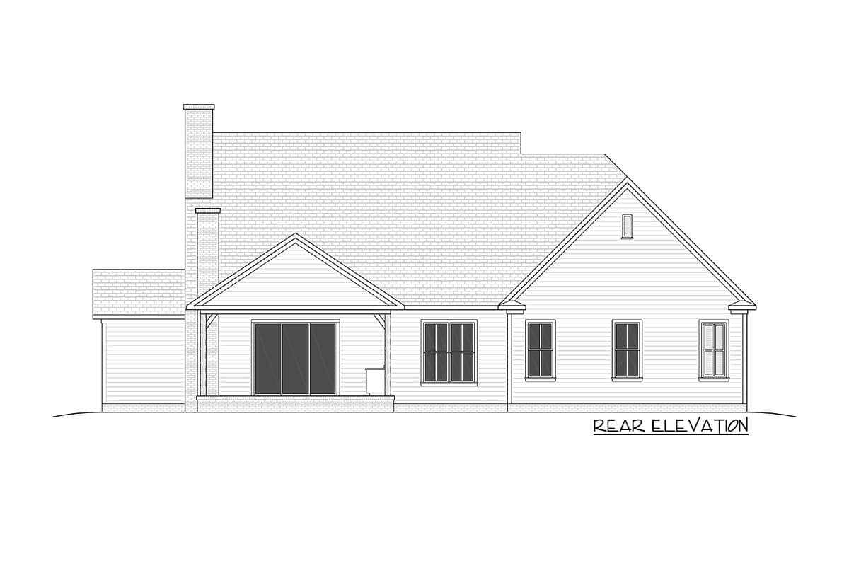 Plan 810002RBT: 2-Story Country Cottage House Plan with Laundry Access from Master Closet - Image #9 - Cottage, Country, New American, Southern, Traditional