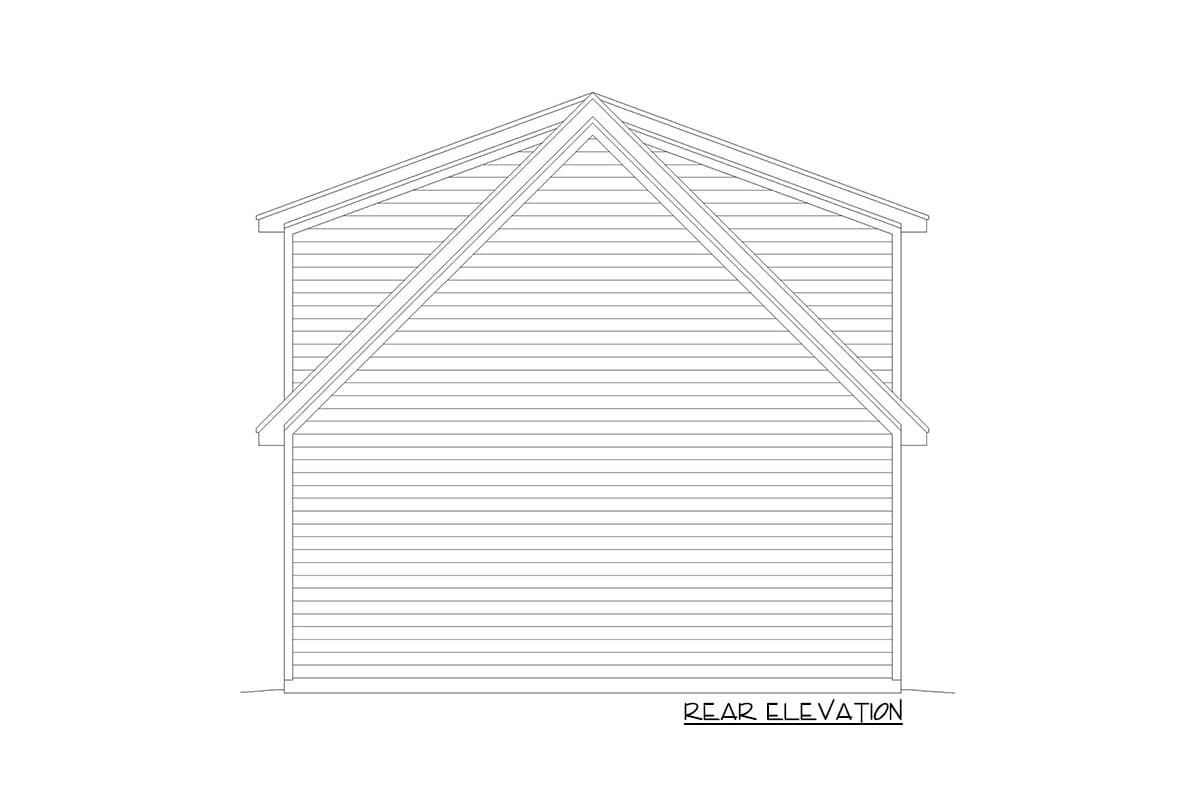 Plan 68969VR: Rustic Garage with Game Room Above - Image #4 - Country, Rustic, Traditional