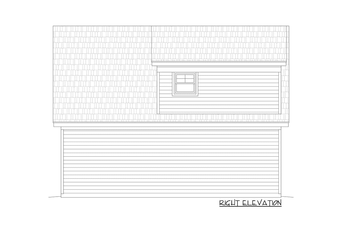 Plan 68969VR: Rustic Garage with Game Room Above - Image #5 - Country, Rustic, Traditional