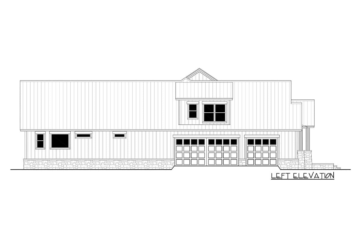 Plan 51909HZ: 4-Bed Hill Country Farmhouse with 8'-deep Front Porch, Home Office and Bonus Expansion - Image #7 - Country, Farmhouse, Hill Country, New American, Ranch, Rustic