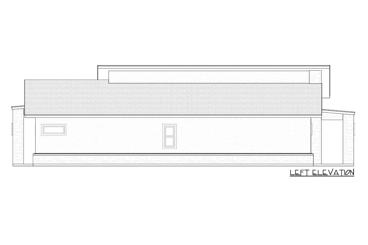 Plan 818003JSS: Modern Ranch House Plan with Vaulted Family Room - Image #5 - Contemporary, Hill Country, Modern, Northwest, Ranch