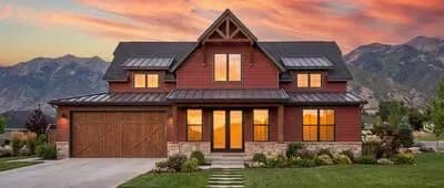 2,047 Square Foot Rustic Mountain Home Plan with 4 Beds and a Vaulted Interior