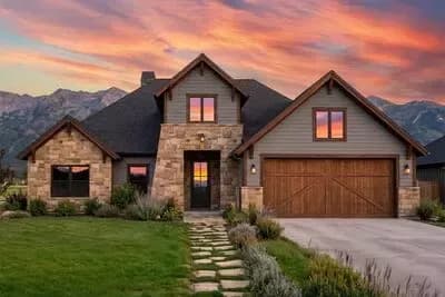 Modern Hill Country House Plan with Vaulted Suite