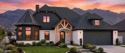 European Home Plan with Large Back Porch