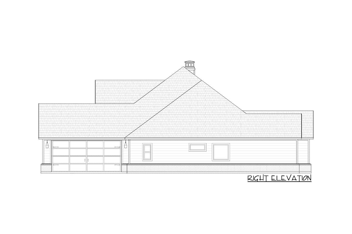 Plan 818010JSS: Split-bed Craftsman Ranch Plan with Game Room - Image #5 - Craftsman, New American, Ranch