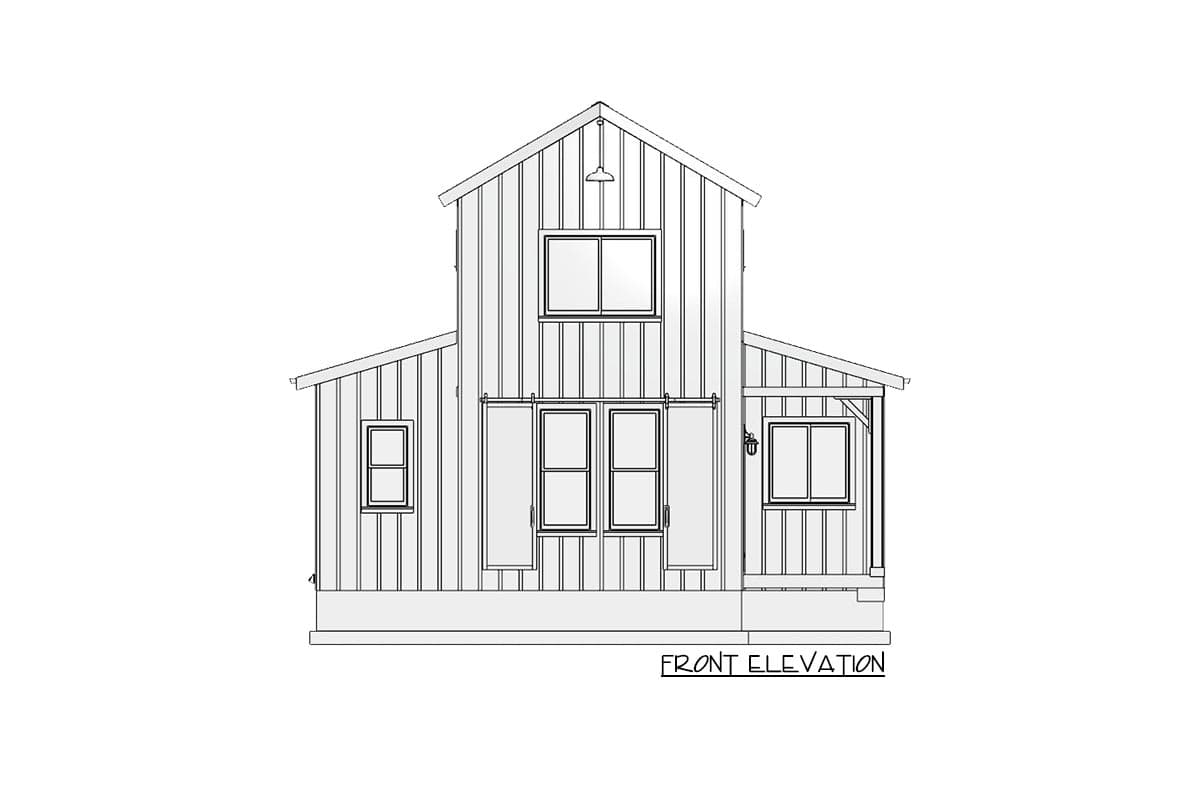 Plan 430819SNG: 900 Square Foot Farmhouse with Optional 2-car Garage - Image #17 - Cottage, Country, Farmhouse, Vacation