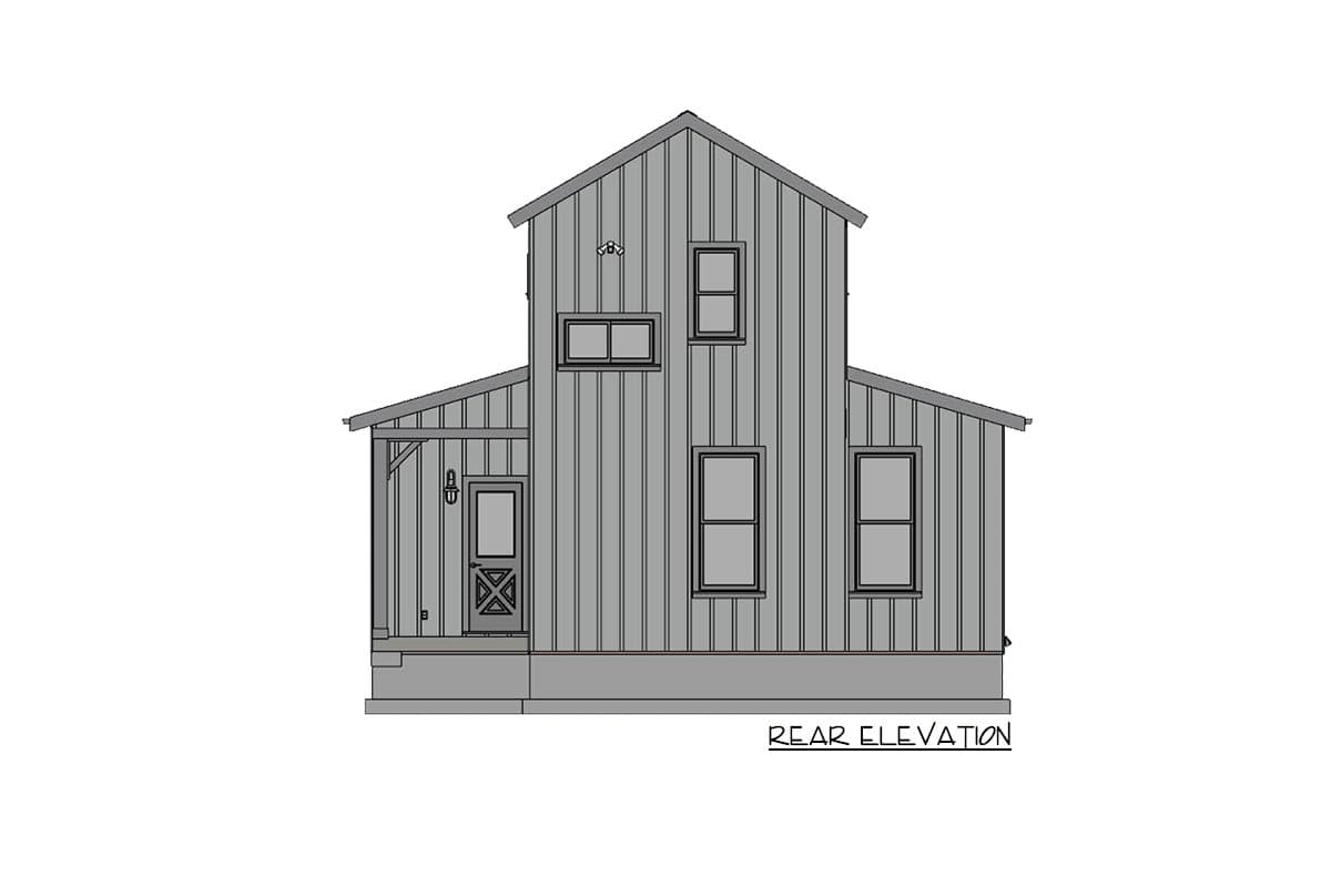 Plan 430819SNG: 900 Square Foot Farmhouse with Optional 2-car Garage - Image #19 - Cottage, Country, Farmhouse, Vacation