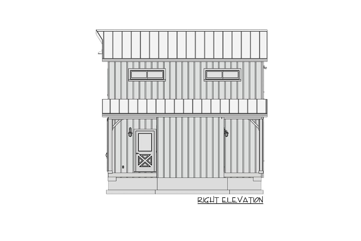 Plan 430819SNG: 900 Square Foot Farmhouse with Optional 2-car Garage - Image #20 - Cottage, Country, Farmhouse, Vacation