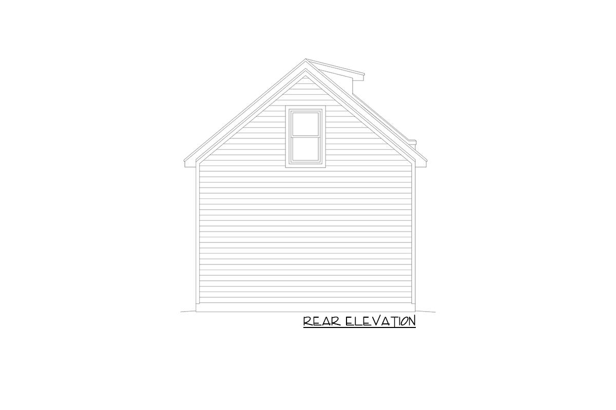 Plan 68978VR: Traditional Detached Garage with Balcony - Image #4 - Contemporary, Traditional