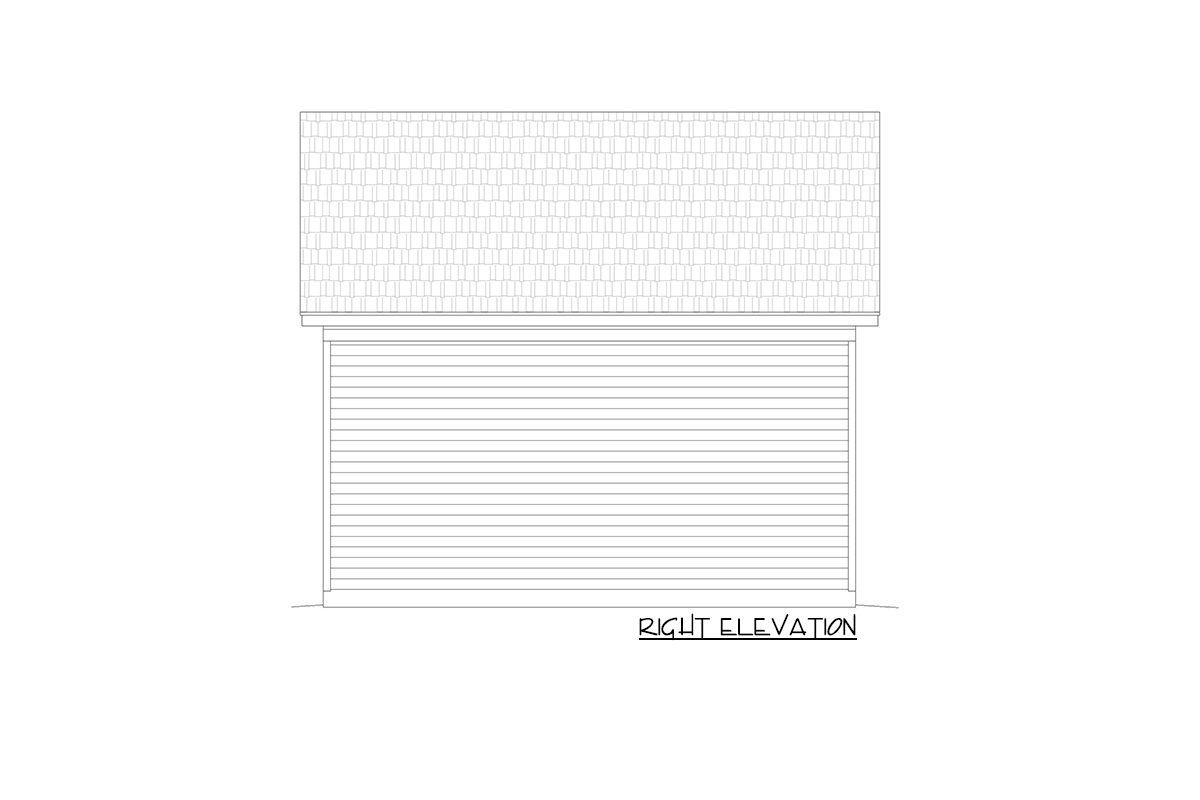 Plan 68978VR: Traditional Detached Garage with Balcony - Image #5 - Contemporary, Traditional