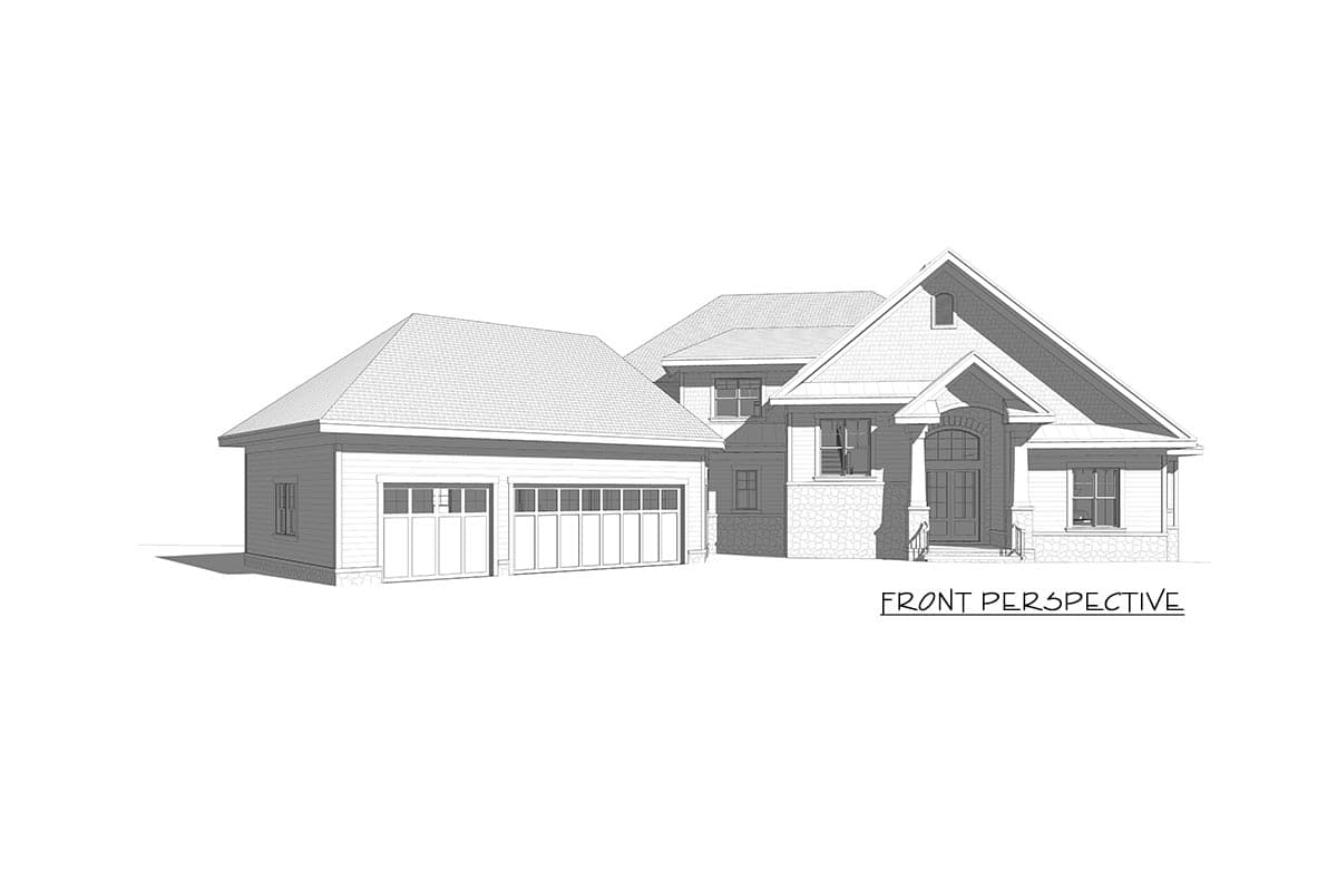 Plan 871020JEN: 3-Bed New American Home Plan with Basement Built for Entertaining - Image #12 - Craftsman, New American