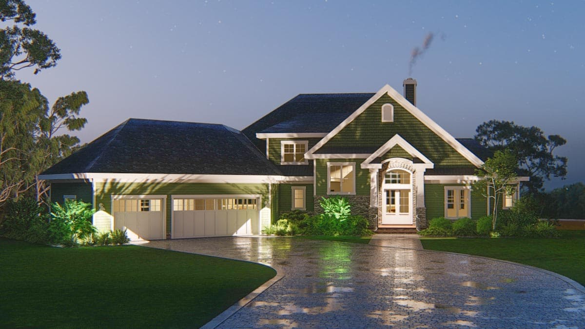 Plan 871020JEN: 3-Bed New American Home Plan with Basement Built for Entertaining - Image #10 - Craftsman, New American