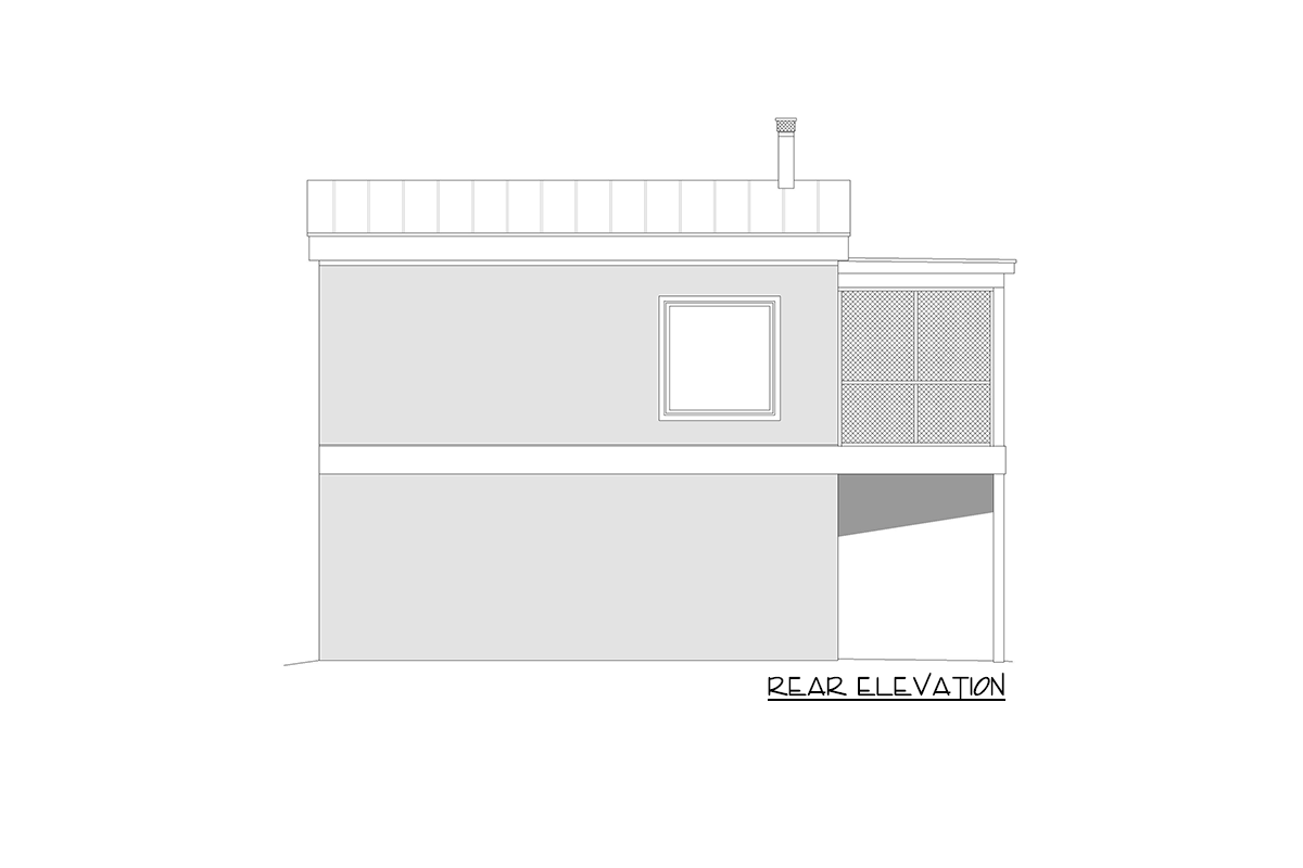 Plan 68980VR: Elevated Coastal Garage Apartment - Image #4 - Beach, Carriage, Coastal, Coastal Contemporary, Cottage, Low Country, Southern