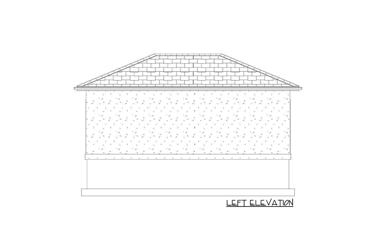 Plan 61294UT: Simple Poolhouse with 2 Changing Rooms - Image #7