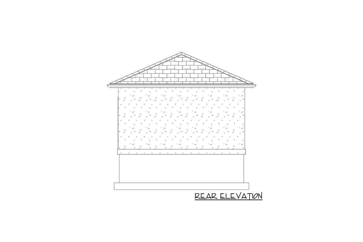 Plan 61294UT: Simple Poolhouse with 2 Changing Rooms - Image #8