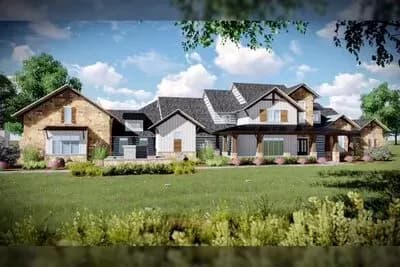 Spacious Hill Country House Plan with Game Room and Large Lanai
