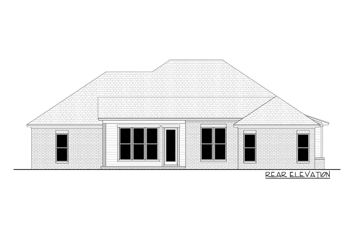 Plan 51910HZ: 4-Bed Country Craftsman House Plan with Flex Room - Image #4 - Country, Craftsman, Northwest, Ranch, Rustic, Traditional