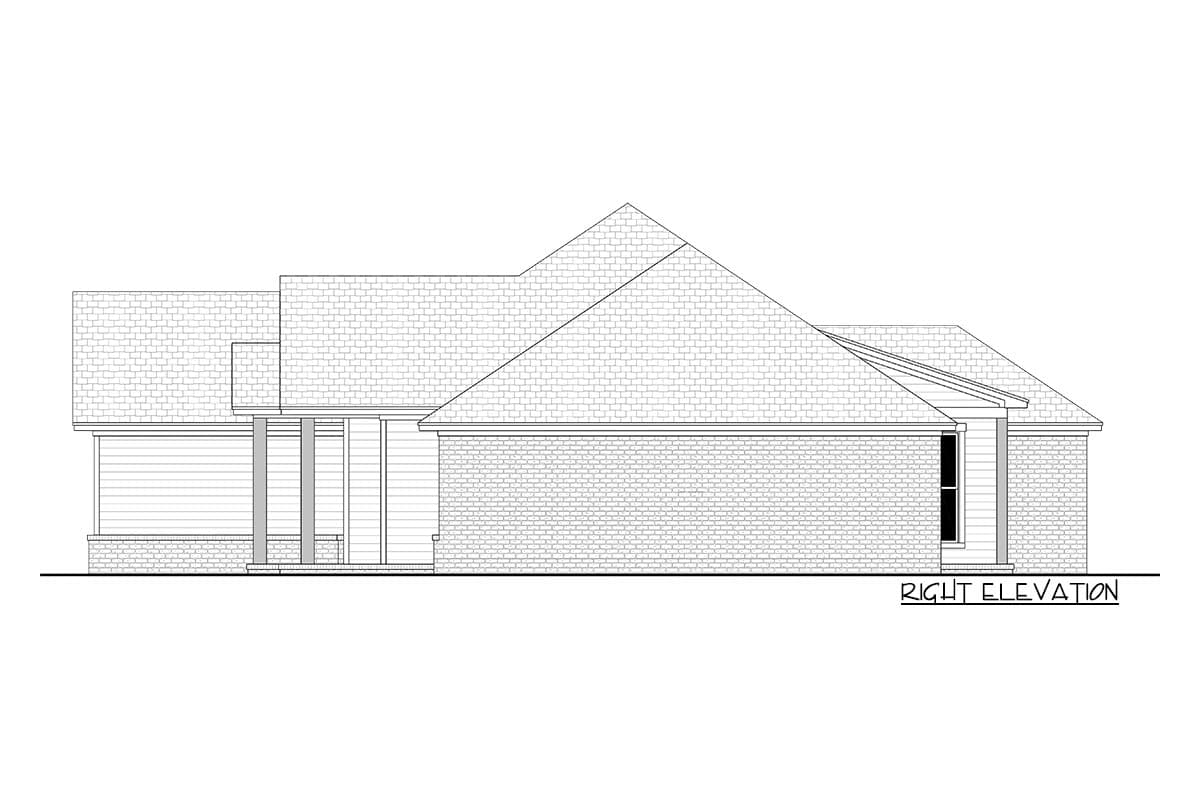 Plan 51910HZ: 4-Bed Country Craftsman House Plan with Flex Room - Image #5 - Country, Craftsman, Northwest, Ranch, Rustic, Traditional