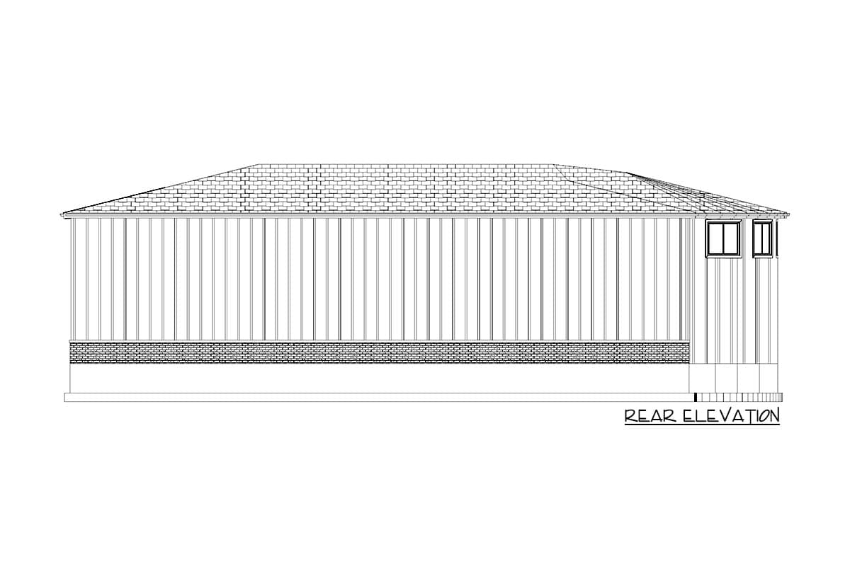 Plan 61295UT: Car Enthusiast's Garage Plan with RV and Car Parking - Image #9 - Carriage, Country, New American, Traditional