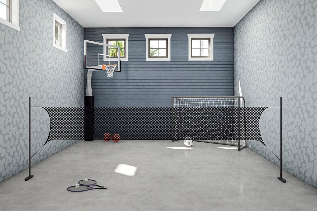Plan 623104DJ: Modern Mediterranean-style House Plan with Pickleball-Friendly Sports Court - Image #20 - Coastal, Contemporary, European, Mediterranean, Transitional, Tuscan
