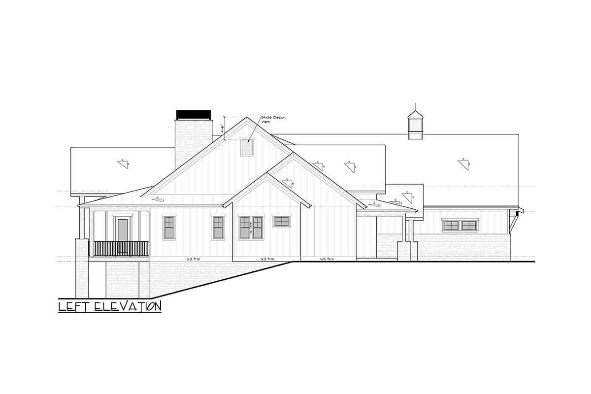 Plan 95159RW: New American Home Plan with Home Office and 2 Rear Covered Decks - 2580 Sq Ft - Image #22 - Craftsman, Mountain, New American, Northwest, Rustic