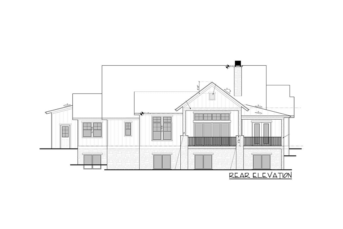 Plan 95159RW: New American Home Plan with Home Office and 2 Rear Covered Decks - 2580 Sq Ft - Image #23 - Craftsman, Mountain, New American, Northwest, Rustic