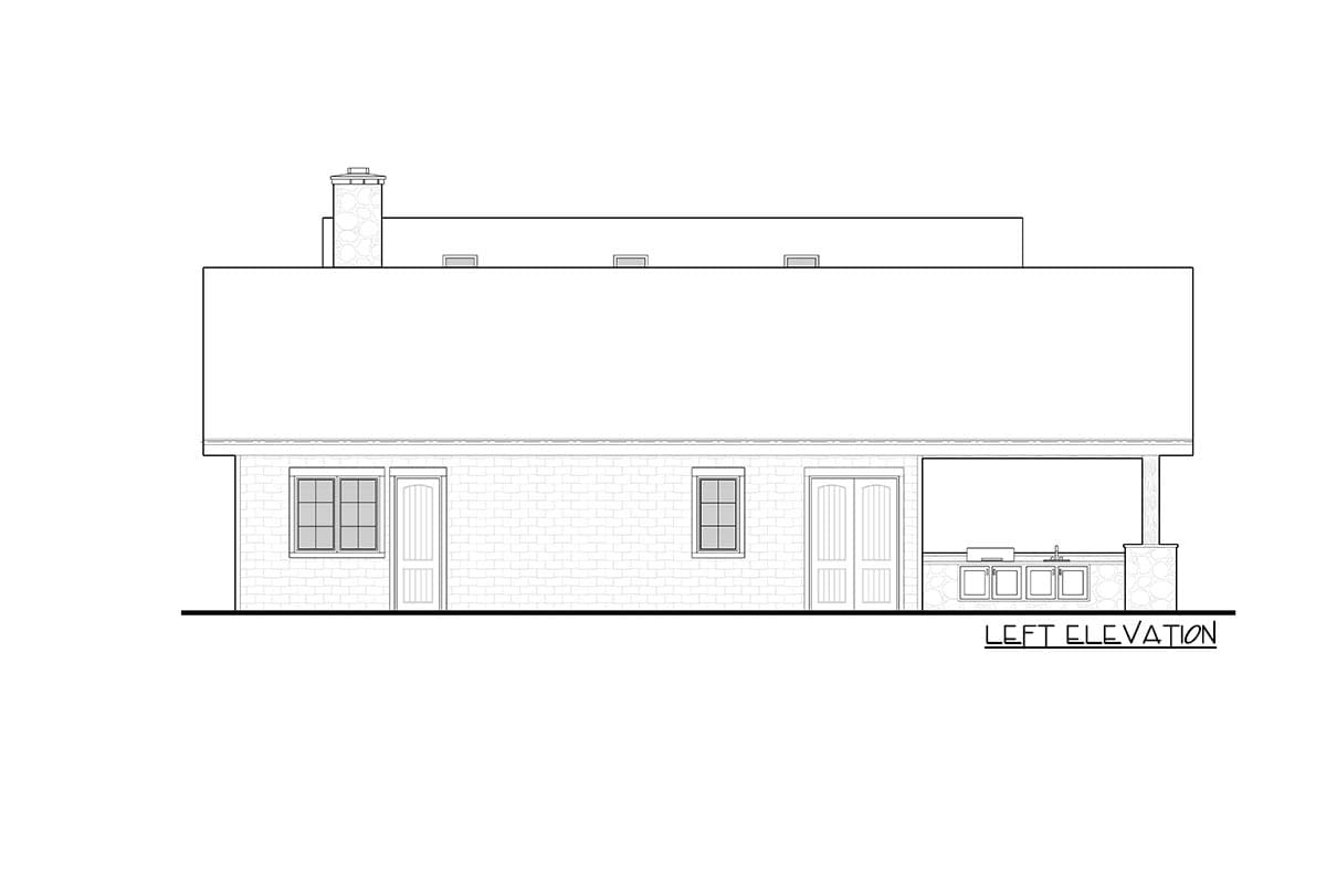 Plan 95161RW: Deluxe Pool House Plan with Game Room and Sleeping Quarters - Image #16 - Country, Craftsman, Mountain, New American, Rustic