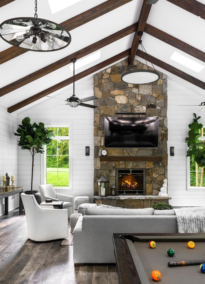 Plan 95161RW: Deluxe Pool House Plan with Game Room and Sleeping Quarters - Image #5 - Country, Craftsman, Mountain, New American, Rustic