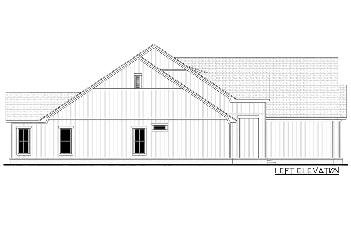 Plan 51911HZ: 4-bed New American Farmhouse with Open Concept Design - Image #4 - Country, Farmhouse, Modern Farmhouse, New American