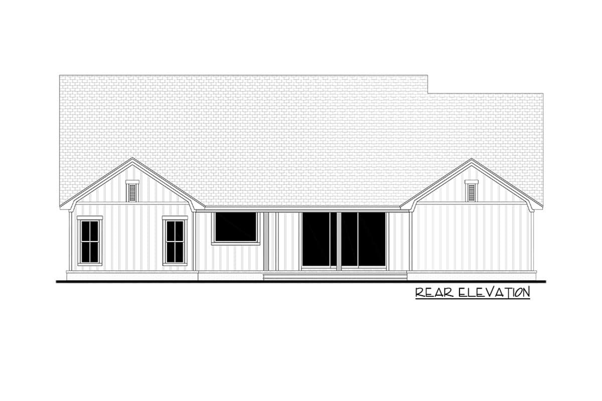 Plan 51911HZ: 4-bed New American Farmhouse with Open Concept Design - Image #5 - Country, Farmhouse, Modern Farmhouse, New American