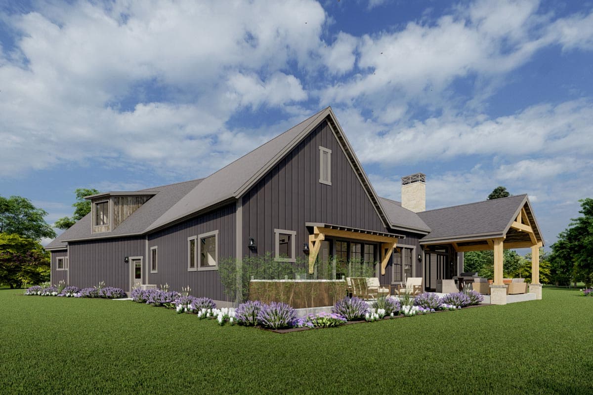 Plan 64527SC: 3 Bedroom Modern Craftsman with Large Bonus Above Angled Garage - Image #7 - Country, Craftsman, Mountain, New American, Rustic