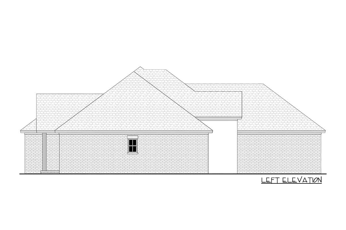Plan 51912HZ: Single Story Country House Plan with 4-Beds under 2000 SqFt - Image #4 - Acadian, Country, Louisiana-Style, Ranch, Traditional