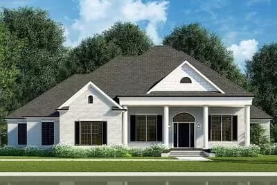 2700 Square Foot One-story House Plan with Two Master Suites