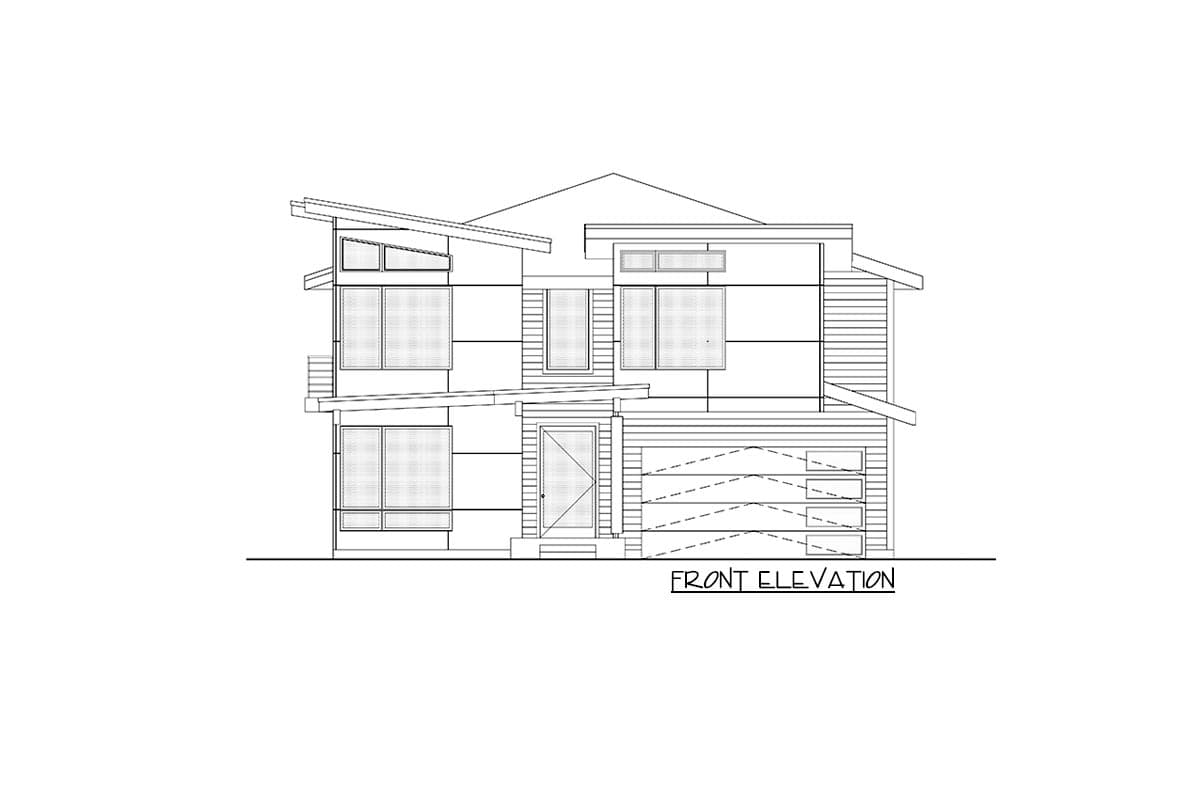 Plan 666167RAF: 2-Story Contemporary Northwest Home Plan with Second-level Living Space - Image #5 - Contemporary, Modern, Northwest, Prairie