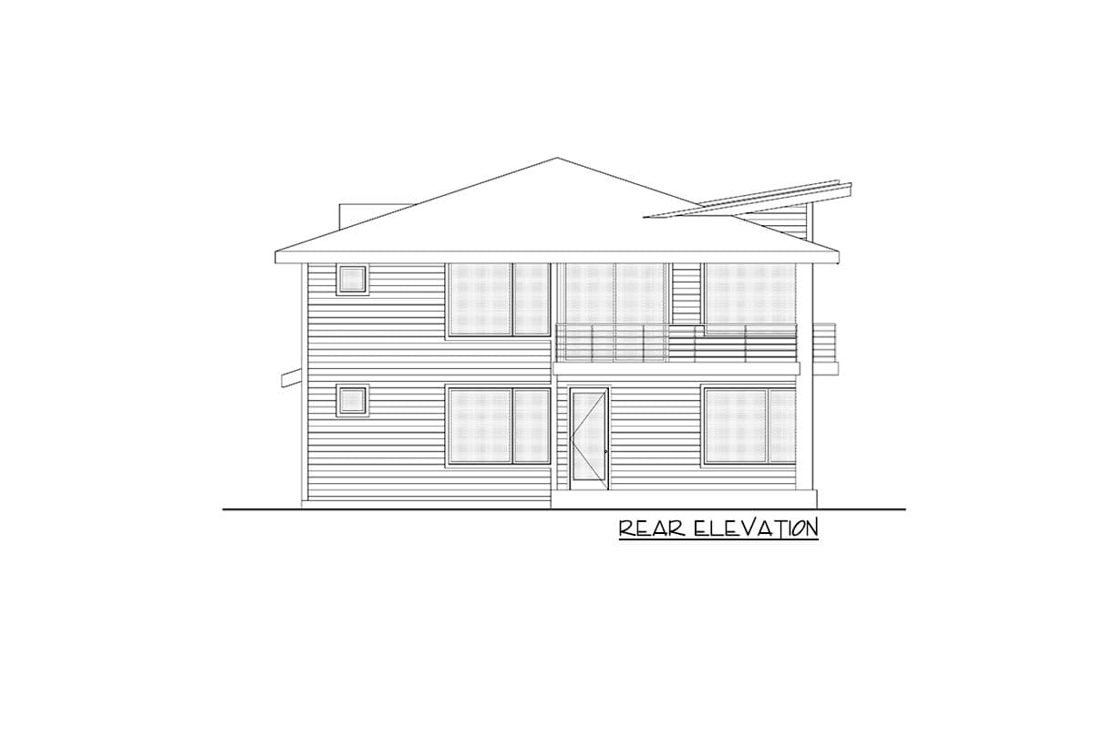 Plan 666167RAF: 2-Story Contemporary Northwest Home Plan with Second-level Living Space - Image #7 - Contemporary, Modern, Northwest, Prairie