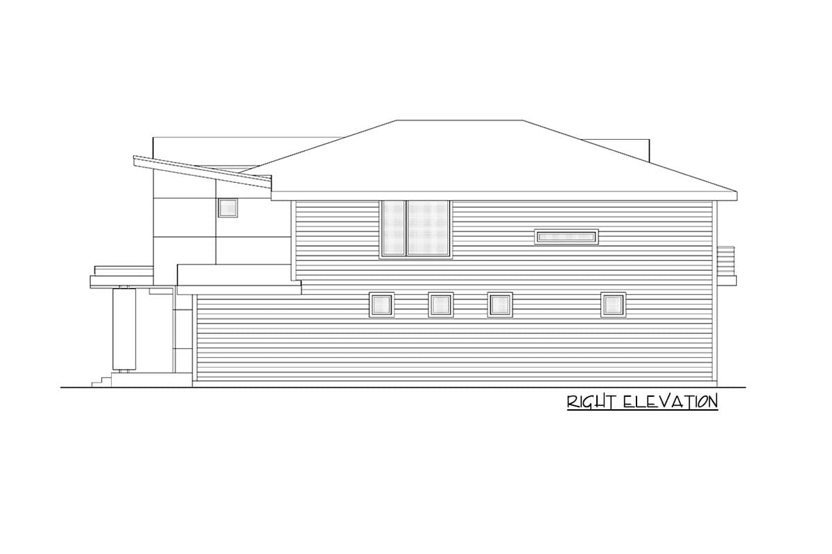 Plan 666167RAF: 2-Story Contemporary Northwest Home Plan with Second-level Living Space - Image #8 - Contemporary, Modern, Northwest, Prairie