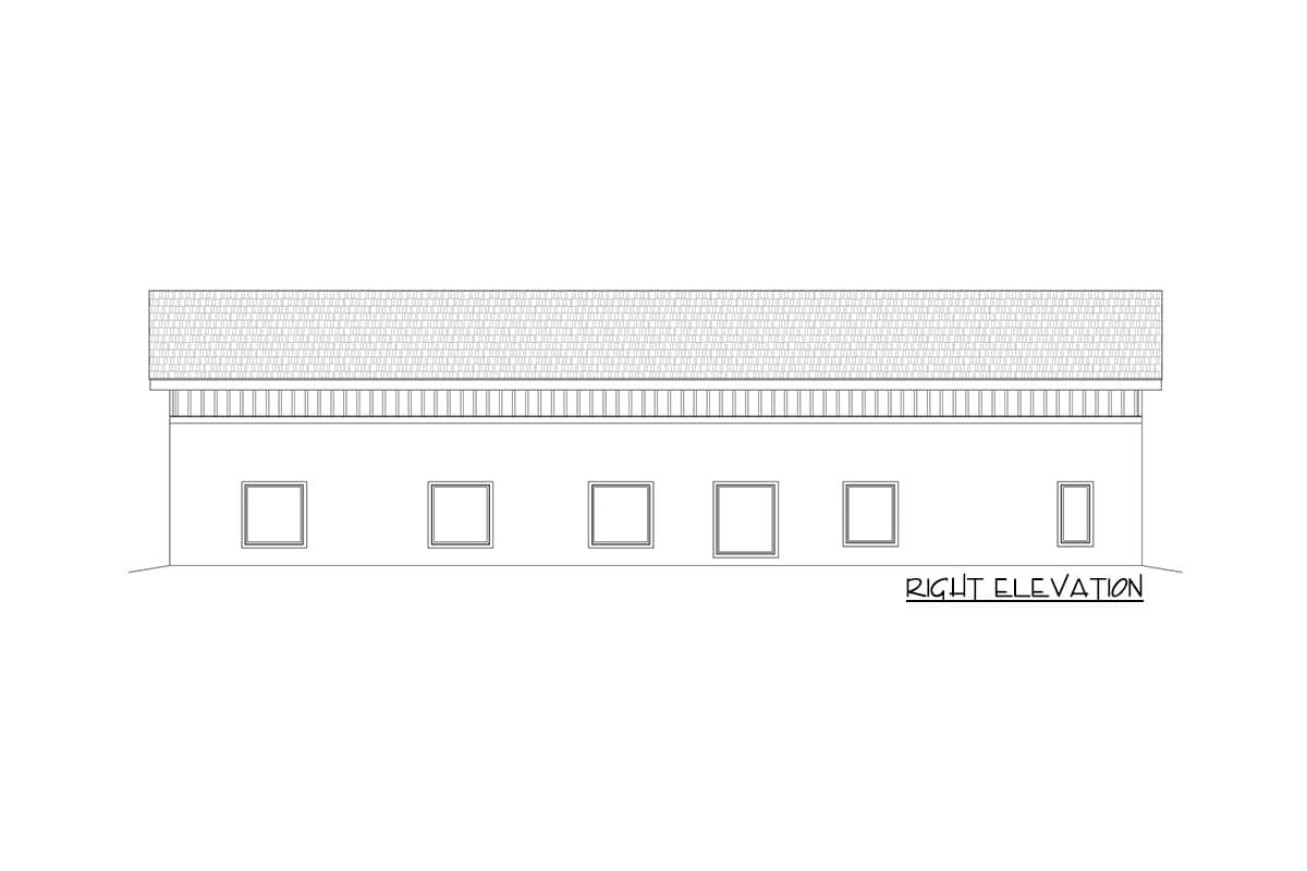 Plan 68987VR: Large Workshop Plan with Office Space and More - Image #5 - Barndominium