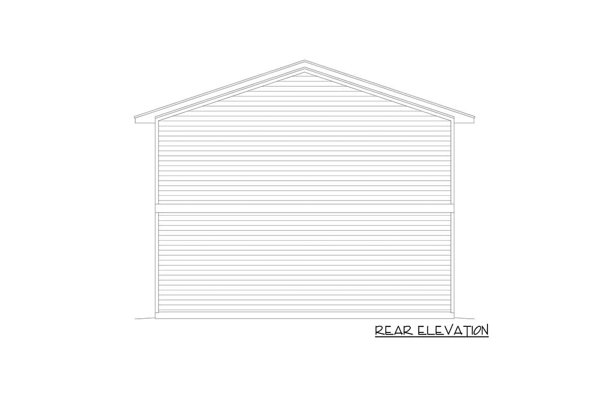 Plan 68990VR: 2-car Garage with Ground Floor Workshop and Upstairs Lounge - Image #4 - Carriage, Country, Traditional